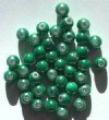 40 6mm Round Teal Miracle Beads